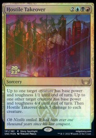 Hostile Takeover [Streets of New Capenna Prerelease Promos] | Magic Magpie