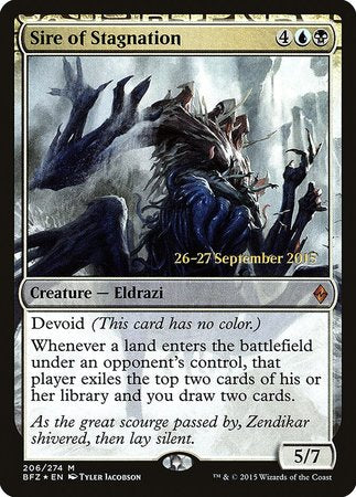 Sire of Stagnation [Battle for Zendikar Promos] | Magic Magpie