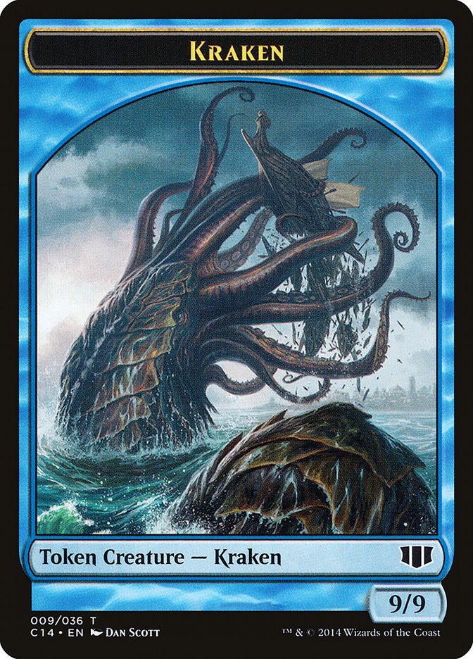 Kraken // Zombie (011/036) Double-sided Token [Commander 2014 Tokens] | Magic Magpie