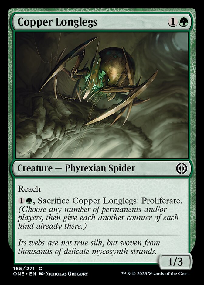 Copper Longlegs [Phyrexia: All Will Be One] | Magic Magpie