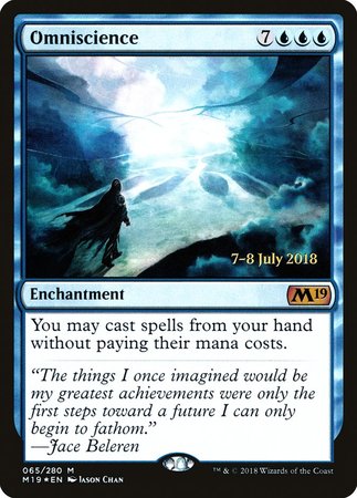 Omniscience [Core Set 2019 Promos] | Magic Magpie