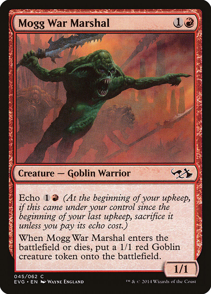 Mogg War Marshal (Elves vs. Goblins) [Duel Decks Anthology] | Magic Magpie