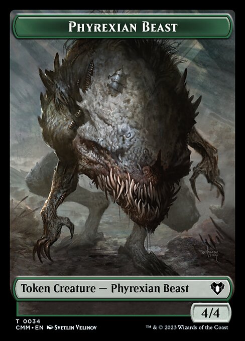 Eldrazi Scion // Phyrexian Beast Double-Sided Token [Commander Masters Tokens] | Magic Magpie