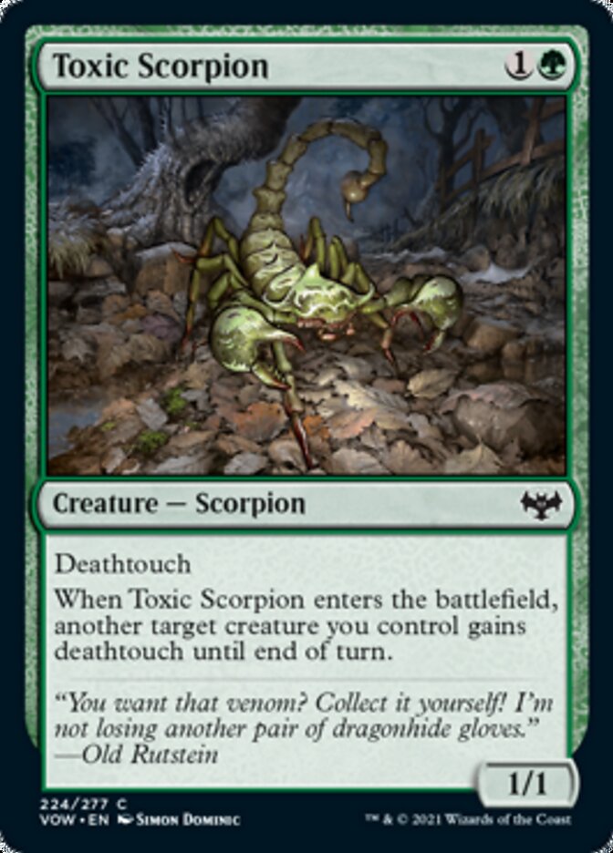 Toxic Scorpion [Innistrad: Crimson Vow] | Magic Magpie