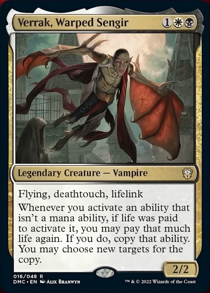 Verrak, Warped Sengir [Dominaria United Commander] | Magic Magpie