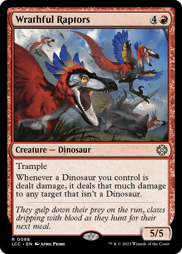 Wrathful Raptors [The Lost Caverns of Ixalan Commander] | Magic Magpie