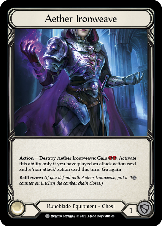 Aether Ironweave (Cold Foil) [MON230-CF] 1st Edition Cold Foil | Magic Magpie