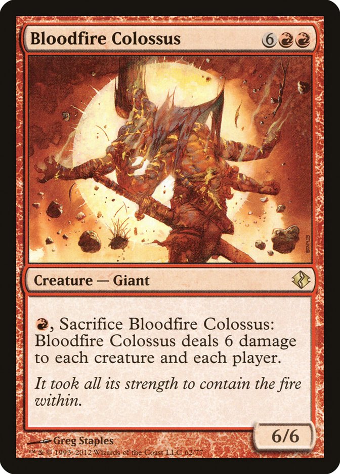 Bloodfire Colossus [Duel Decks: Venser vs. Koth] | Magic Magpie