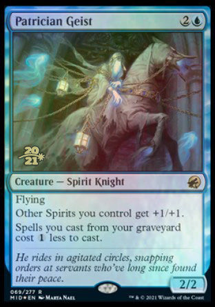 Patrician Geist [Innistrad: Midnight Hunt Prerelease Promos] | Magic Magpie
