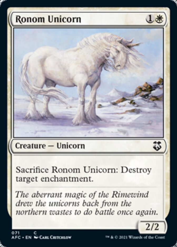 Ronom Unicorn [Dungeons & Dragons: Adventures in the Forgotten Realms Commander] | Magic Magpie