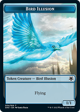 Bird Illusion // Elf Warrior Double-Sided Token [Game Night: Free-for-All Tokens] | Magic Magpie