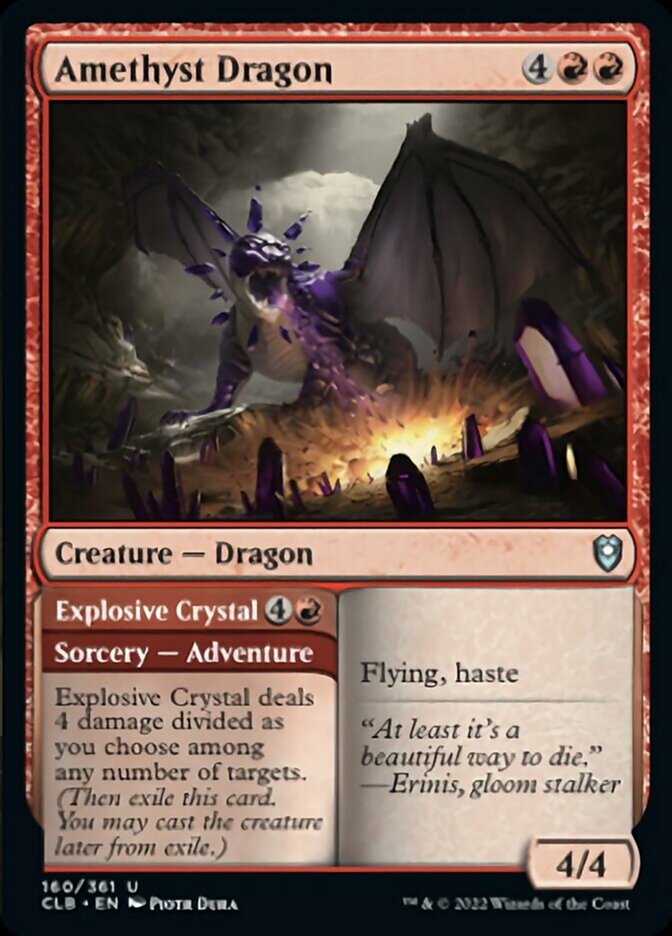 Amethyst Dragon // Explosive Crystal [Commander Legends: Battle for Baldur's Gate] | Magic Magpie