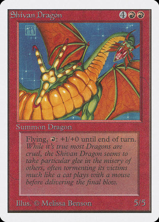 Shivan Dragon [Unlimited Edition] | Magic Magpie