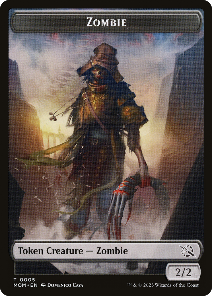 Elemental (02) // Zombie Double-Sided Token [March of the Machine Tokens] | Magic Magpie