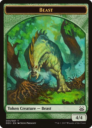 Beast Token [Duel Decks: Mind vs. Might Tokens] | Magic Magpie