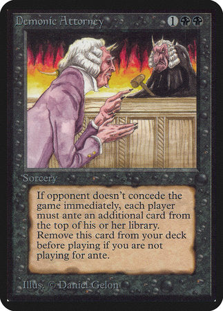 Demonic Attorney [Limited Edition Alpha] | Magic Magpie