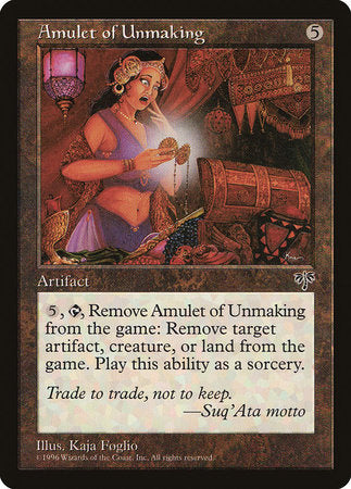 Amulet of Unmaking [Mirage] | Magic Magpie