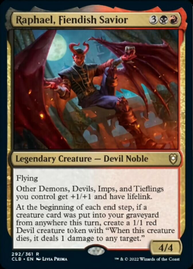 Raphael, Fiendish Savior [Commander Legends: Battle for Baldur's Gate] | Magic Magpie