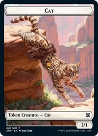 Cat // Construct Double-sided Token [Zendikar Rising Tokens] | Magic Magpie