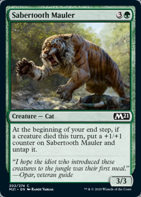 Sabertooth Mauler [Core Set 2021] | Magic Magpie