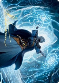 Frost Augur Art Card (Gold-Stamped Signature) [Kaldheim: Art Series] | Magic Magpie