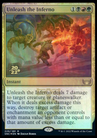 Unleash the Inferno [Streets of New Capenna Prerelease Promos] | Magic Magpie