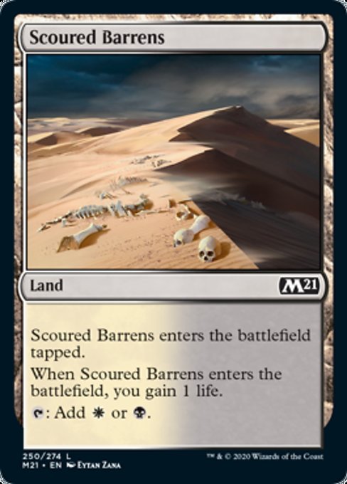 Scoured Barrens [Core Set 2021] | Magic Magpie