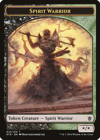 Spirit Warrior Token [Khans of Tarkir Tokens] | Magic Magpie
