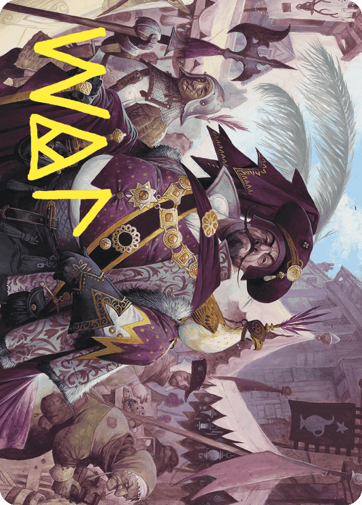 Discerning Financier Art Card (Gold-Stamped Signature) [Wilds of Eldraine Art Series] | Magic Magpie