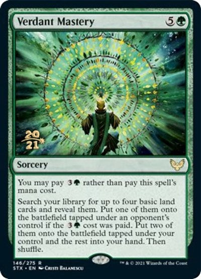 Verdant Mastery [Strixhaven: School of Mages Prerelease Promos] | Magic Magpie