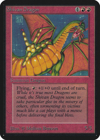 Shivan Dragon [Limited Edition Alpha] | Magic Magpie