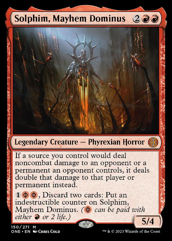 Solphim, Mayhem Dominus [Phyrexia: All Will Be One] | Magic Magpie