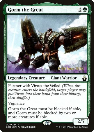 Gorm the Great [Battlebond Promos] | Magic Magpie