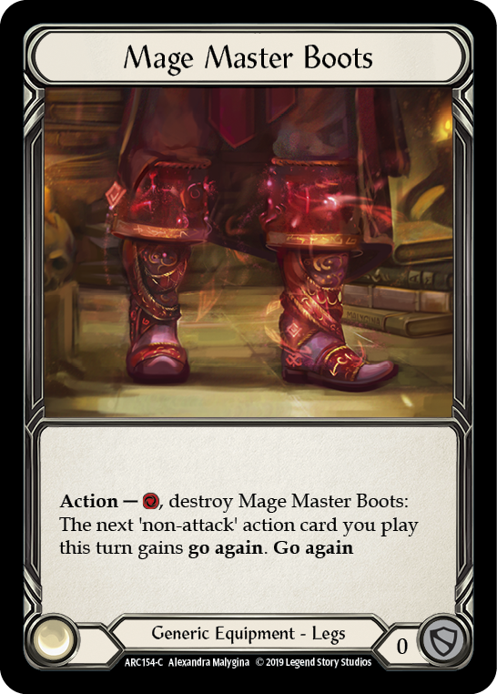 Mage Master Boots [ARC154-C] 1st Edition Cold Foil | Magic Magpie