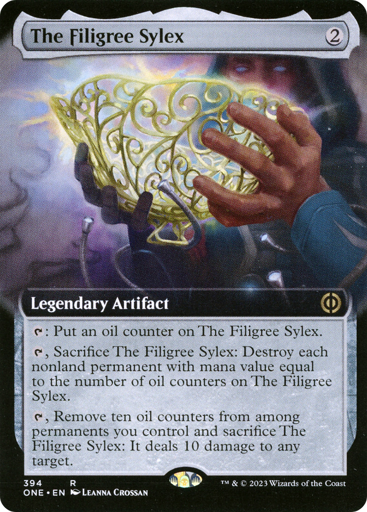 The Filigree Sylex (Extended Art) [Phyrexia: All Will Be One] | Magic Magpie