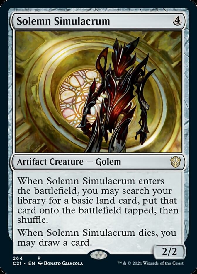 Solemn Simulacrum [Commander 2021] | Magic Magpie