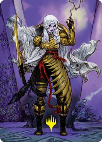 The Wandering Emperor 1 Art Card (Gold-Stamped Signature) [Kamigawa: Neon Dynasty Art Series] | Magic Magpie