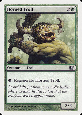 Horned Troll [Eighth Edition] | Magic Magpie