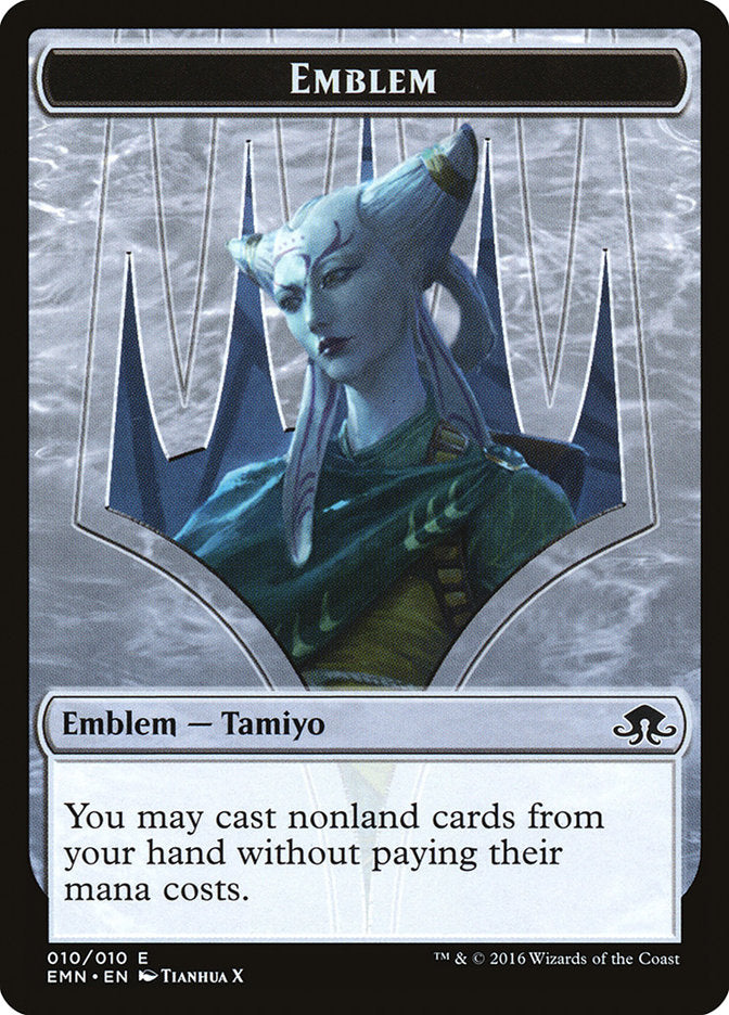 Emblem - Tamiyo, Field Researcher [Eldritch Moon Tokens] | Magic Magpie